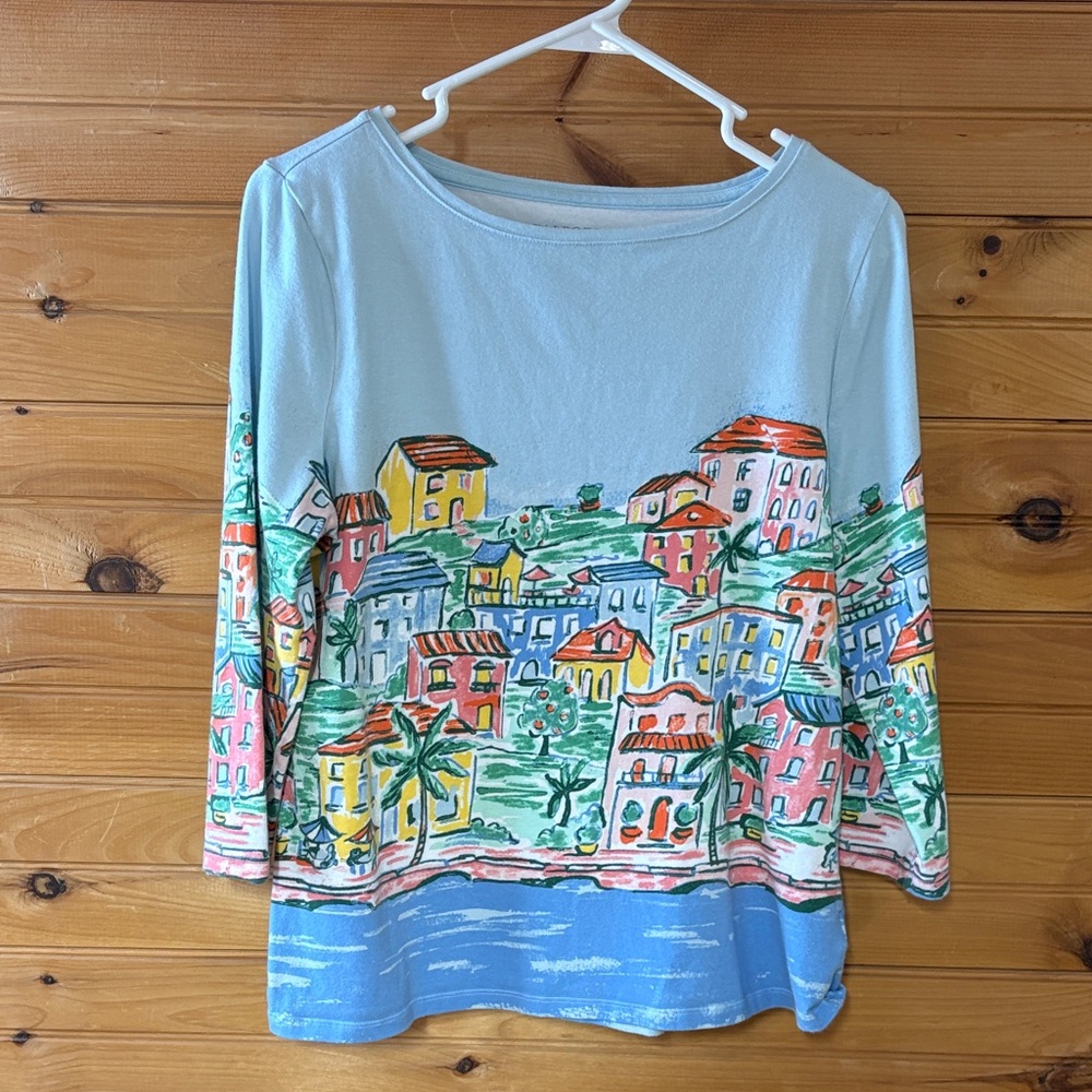 Scenic Print Women's Talbots Top